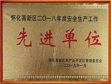 年度安全生产工作先进单位