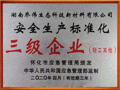 安全生产标准化三级企业