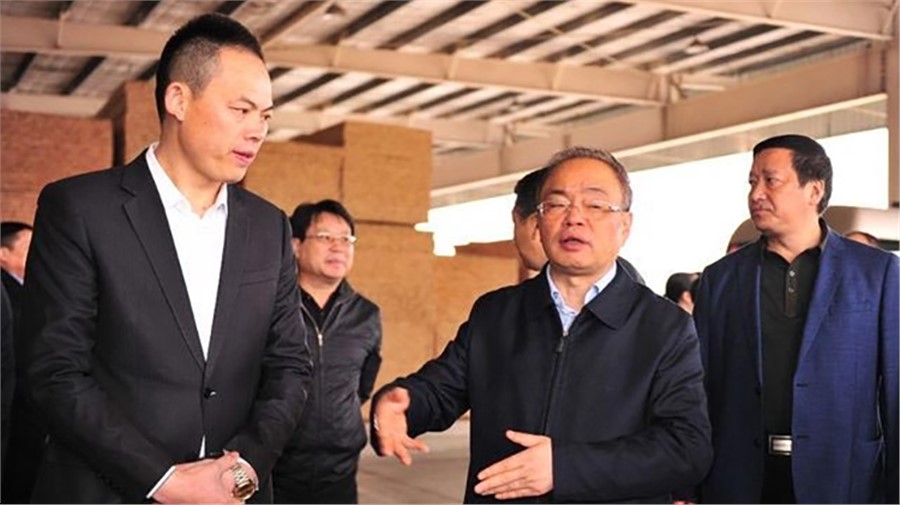 怀化市委书记彭国甫一行到工业园乔伟公司调研