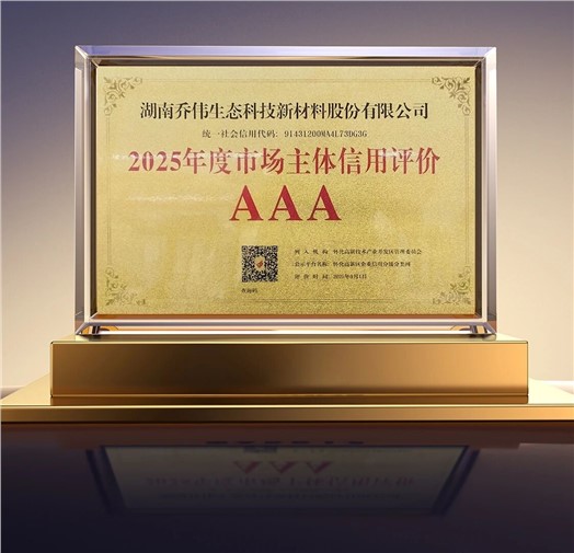 重磅荣誉！乔伟斩获 AAA 市场主体信用认证，政府权威背书健康家居实力